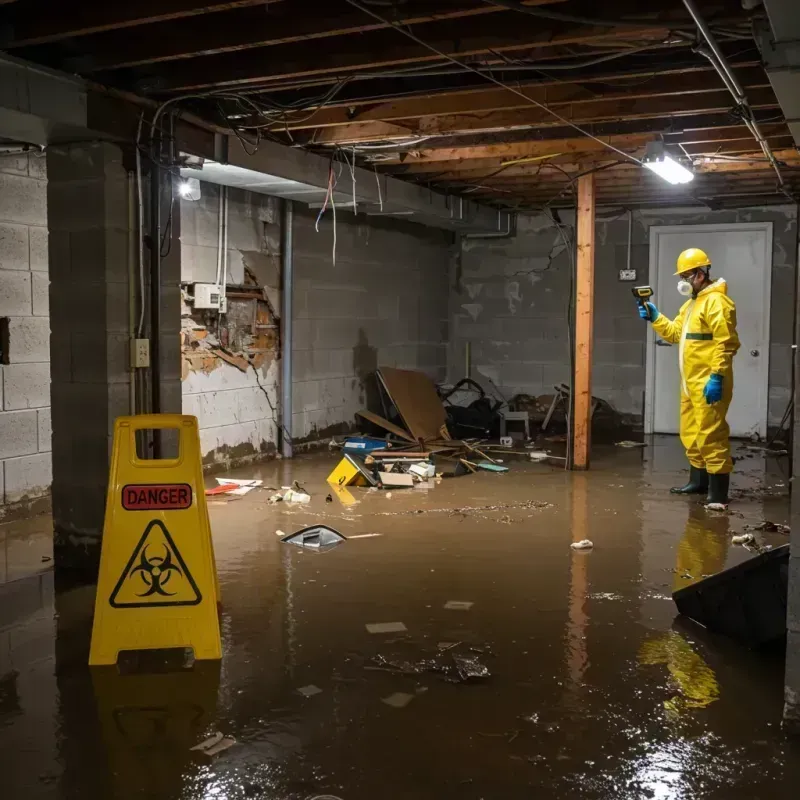 Flooded Basement Electrical Hazard in Perry County, AL Property